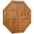 vidaXL Stolová doska 70x70x2,5 cm osemuholník masívne teakové drevo