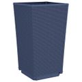 vidaXL Záhradné kvetináče 2 ks, modrosivé 32,5x32,5x57 cm, PP