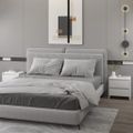 vidaXL Nočné stolíky 2 ks, biele 45x34,5x44,5 cm, kompozitné drevo