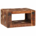vidaXL Nočný stolík Hnedá 45 x 30 x 24 cm Masívne obnovené drevo