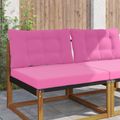 vidaXL Vankúš na vonkajšiu pohovku Polyester Ružová 80 x 68,5 cm