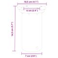 vidaXL Vonkajšie zemné svetlo okrúhle čierne 10,5x10,5 cm liaty hliník