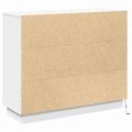 vidaXL LED komoda Biela 90 x 32 x 75 cm Kompozitné drevo