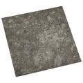vidaXL Samo-lepiace podlahové dosky Čierna a Šedá 30,5 x 30,5 cm 20 ks