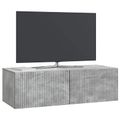 vidaXL Nástenná TV skrinka Nástenný Betónovo sivá 98 x 41 x 30 cm
