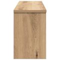 vidaXL Vešiak na stenu Nástenná montáž Remeselný dub 80 x 20 x 30 cm