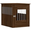 vidaXL Nábytková prepravka pre psa hnedý dub 64,5x80x71 cm komp. drevo