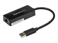 USB 3.0 sieťový adaptér NIC s USB portom - USB na RJ45 - USB priepustka (USB31000SPTB) - Sieťový adaptér - USB 3.0 - Gigabit Ethernet - čierna - pre P/N: TB33A1C