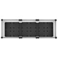 vidaXL Záhradný črepník s kolieskami Biela 120 x 40 x 33 cm PP