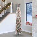 vidaXL Umelý vianočný stromček Zelená 240 cm PVC, oceľ a plast