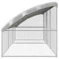 vidaXL Klietka pre sliepky 3 ks Strieborná 600 x 200 x 200 cm