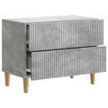 vidaXL Nočný stolík Betónovo sivá 62 x 34,5 x 48 cm Kompozitné drevo