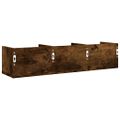 vidaXL Nástenné skrinky 2 ks dymový dub 75x18x16,5 cm kompozitné drevo