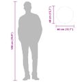 vidaXL Nástenné zrkadlo čierne Ø 40 cm okrúhle