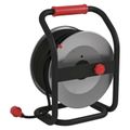 Predlžovací kábel EMOS P08440 PROFI na bubne 40 m / 4 zás. / čierny / guma-neoprén / 230V / 2,5 mm2