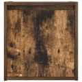vidaXL Nástenný nočný stolík dymový dub 38x34x40 cm