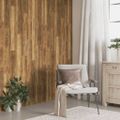 vidaXL Nástenné panely vzhľad dreva hnedé PVC 2,06 m²