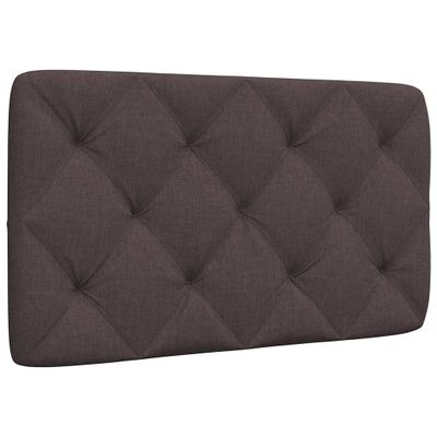 vidaXL Vankúš na čelo postele tmavohnedý 90 cm látka