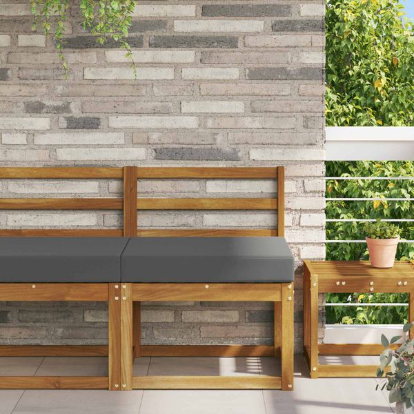 vidaXL Vankúš na vonkajšiu pohovku Antracit 60 x 60 x 8 cm Polyester