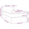 vidaXL Boxspring posteľ s matracom hnedá 90x190 cm umelá koža