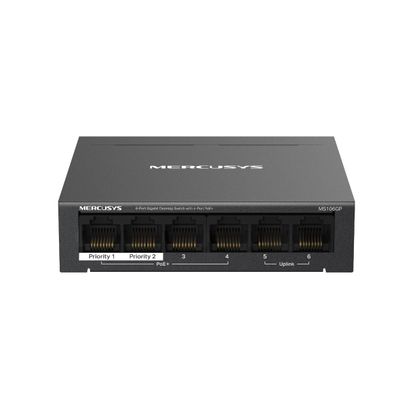 Mercusys MS106GP 6xGb desktop switch 4xPoE+