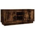 vidaXL TV skrinka dymový dub 102x35x45 cm spracované drevo
