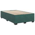 vidaXL Posteľ boxspring s matracom Tmavozelená 120 x 200 cm Zamat
