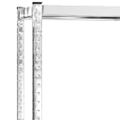 vidaXL 2-posch. stojany na pneumatiky 3ks strieborné 110x40x110cm oceľ