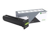 Čierna - originálna - kazeta s farbivom - pre Lexmark CS827de, CX827de