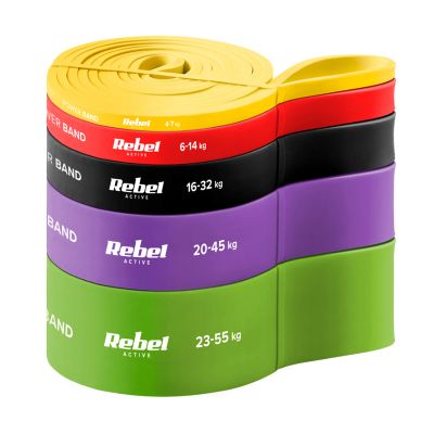 Guma posilňovacia REBEL Power Band PTs-1 4-55kg 5 ks