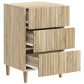 vidaXL Nočný stolík Dub sonoma 43 x 41 x 66,5 cm Kompozitné drevo