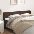 vidaXL Čelo postele so záhybmi hnedé 183x23x78/88 cm umelá koža