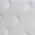 vidaXL Posteľ s matracom, pamäťová pena, biela, umelá koža 140x200 cm