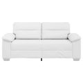 vidaXL Dvojmiestna pohovka biela 180x81x84 cm umelá koža