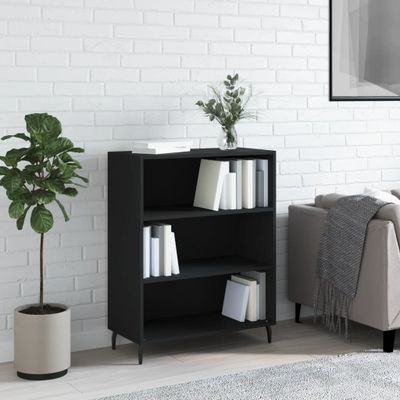 vidaXL Poličková skrinka čierna 69,5x32,5x90 cm kompozitné drevo