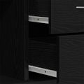 vidaXL Komoda čierna dub 88x30x64 cm, imitácia dreva