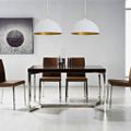 vidaXL Stropná lampa 2 ks, nastaviteľná výška, pologuľa, biela