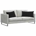 vidaXL Vankúše na pohovku 2 pcs Čierna 80 x 40 cm Kordúrová tkanina