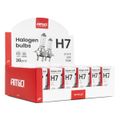 Halogénová žiarovka H7 12V 55W UV filter sada 30ks AMiO-04399