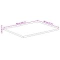 vidaXL Stolová doska 90x80x2,5 cm živý okraj masívne mango