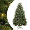 vidaXL Umelý Sklápací Vianočný Stromček Zelená 240 cm PVC a oceľ