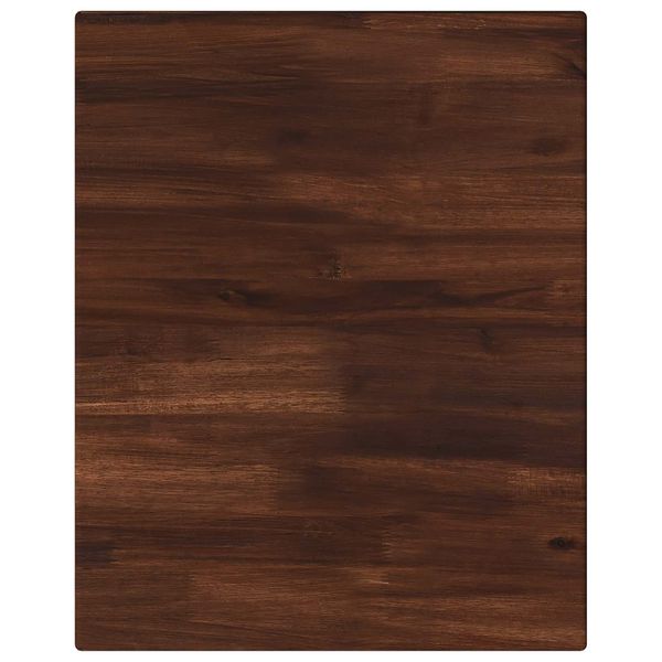 vidaXL Obdĺžnikový stôl 90 x 50 x 3,5 cm Obdĺžnikový Tmavohnedá