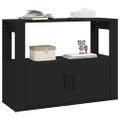 vidaXL Komoda čierna 80x30x60 cm spracované drevo
