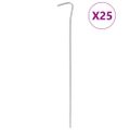 vidaXL Stanové kolíky 25 ks 23 cm Ø3 mm pozinkovaná oceľ