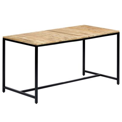 vidaXL Jedálenský stôl 140x70x75 cm surové masívne mangovníkové drevo