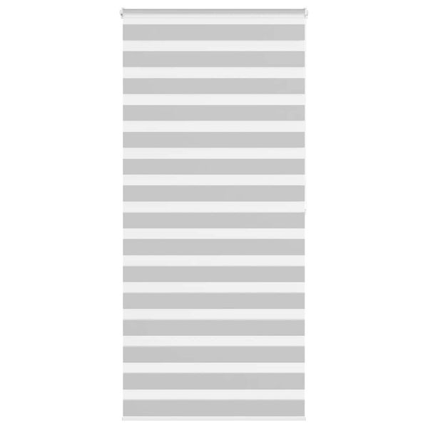vidaXL Zebra roleta svetlosivá 100x200cm šírka látky 95,9 cm polyester