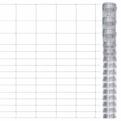 vidaXL Záhradný plot pozinkovaná oceľ strieborný 50x1,6 m
