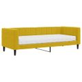vidaXL Denná posteľ s matracom žltá 80x200 cm zamat