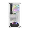 Počítačová skriňa Darkflash DK151 LED s 3 ventilátormi (biela)