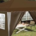 vidaXL Prístrešok na párty 575 x 288 x 245 cm Sivohnedá